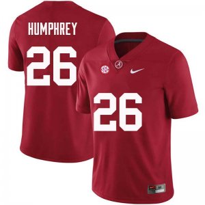 NCAA Men's Alabama Crimson Tide #26 Marlon Humphrey Stitched College Nike Authentic Crimson Football Jersey JG17F61YC